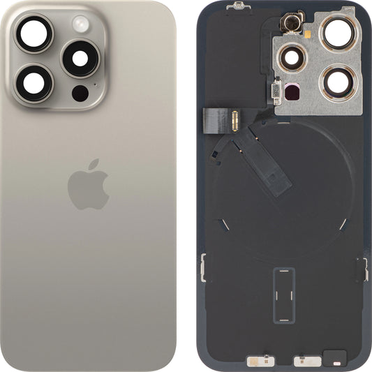 Pokrywa baterii Apple iPhone 15 Pro, beżowa (Natural Titanium), Swap