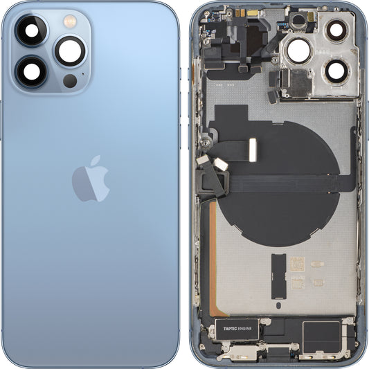 Pokrywa baterii Apple iPhone 13 Pro Max, z obudową środkową, pełne części, niebieski (Sierra Blue), wymiana