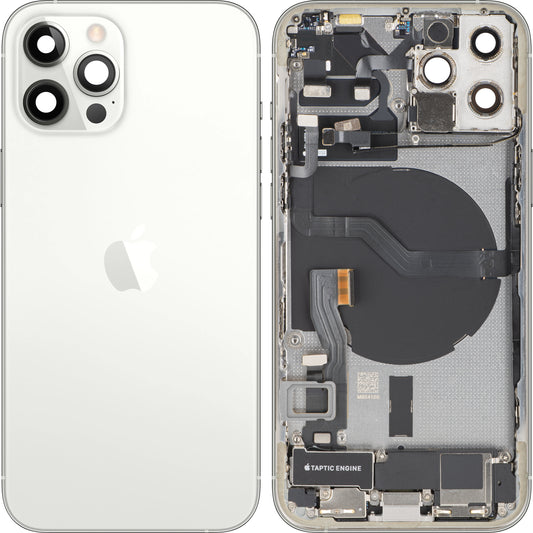 Pokrywa baterii Apple iPhone 12 Pro, z obudową środkową, pełne części, srebrna, wymiana
