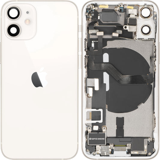Pokrywa baterii Apple iPhone 12 mini, z obudową środkową, pełne części, biały, swap