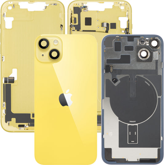 Pokrywa baterii Apple iPhone 14 Plus, z obudową środkową, pełne części, żółta, Swap Premium