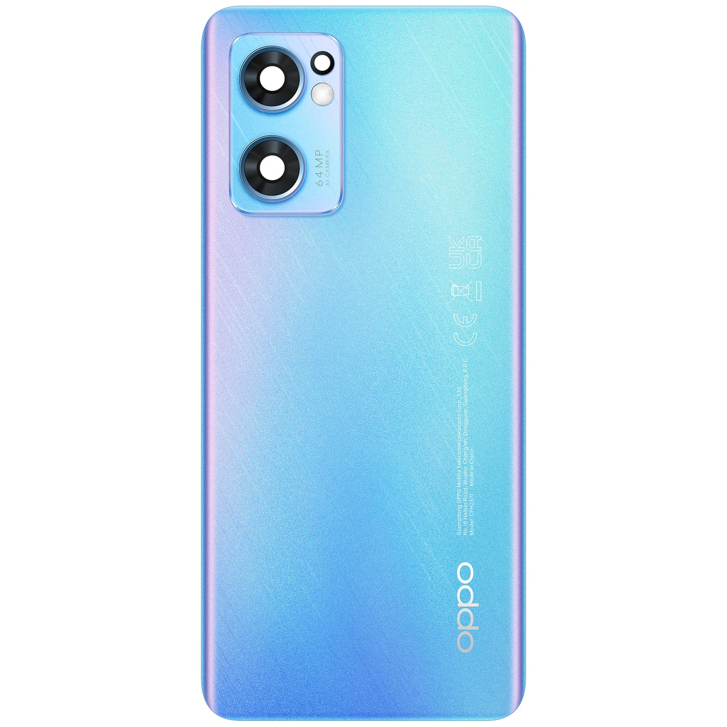 Pokrywa baterii Oppo Find X5 Lite / Reno7 5G, niebieska (Startrails Blue), Swap 