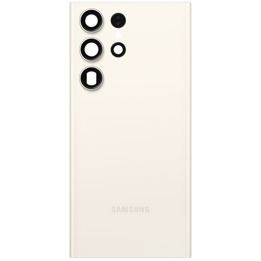 Samsung Galaxy S23 Ultra S918 Battery Cover, Cream, Service Pack GH82-30400B
