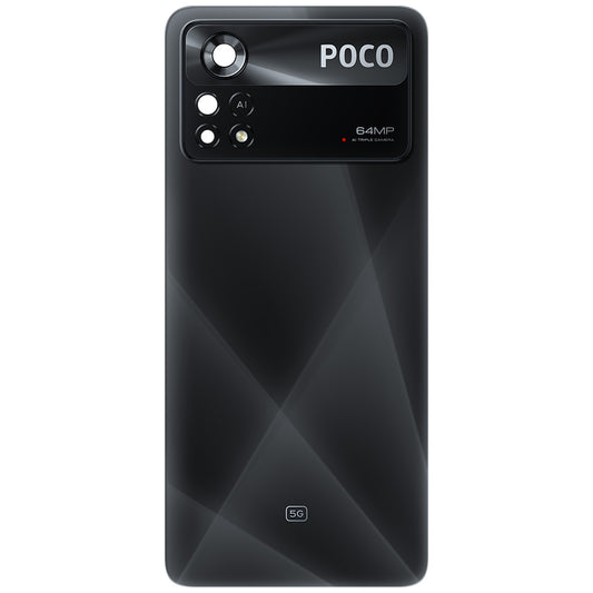 Xiaomi Poco X4 Pro 5G Battery Cover, Black (Laser Black), Service Pack 5600050K6P00