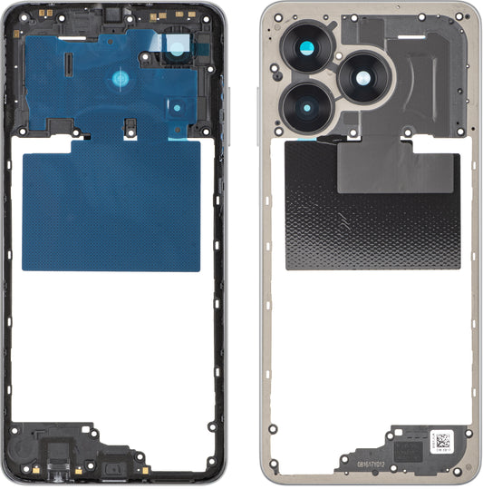 Obudowa Środkowa Honor X5c Plus, Srebrna, Service Pack 9707ACJA