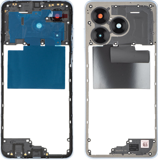 Obudowa środkowa Honor X5c Plus, Niebieska, Service Pack 9707ACJE