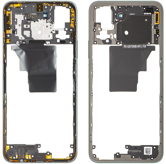 Obudowa środkowa Honor X7c 5G / 200 Smart, Zielona (Forest Green), Service Pack 9707ABNB