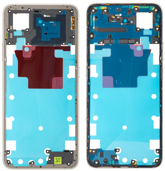 Obudowa środkowa Honor X7d 5G, Złota (Desert Gold), Service Pack 9707ACDS