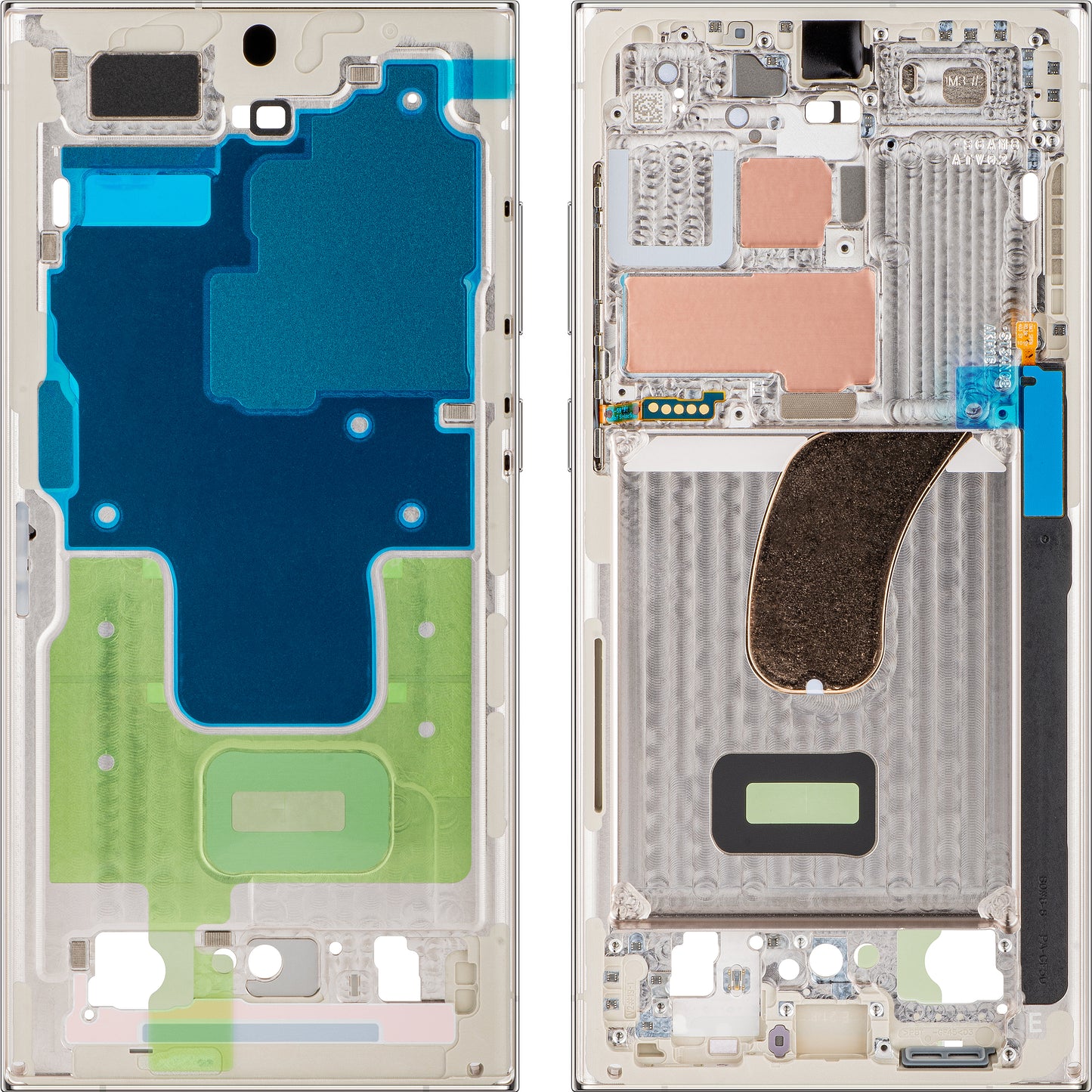 Etui Mijloc Samsung Galaxy S23 Ultra S918, Crem, Service Pack GH96-15833B 