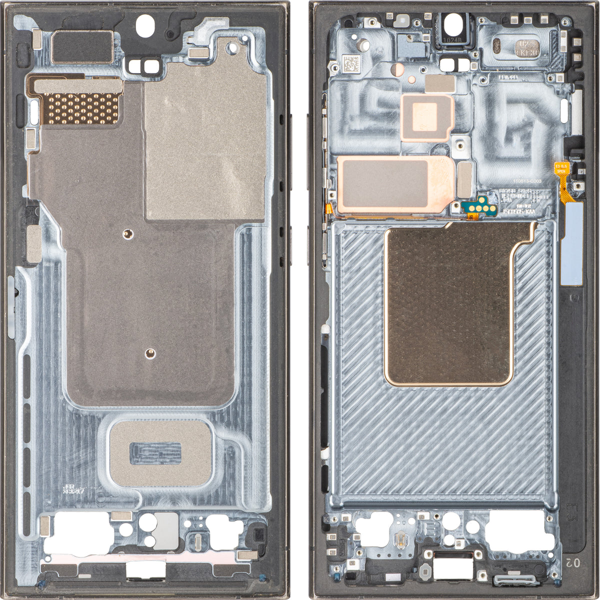 Obudowa Środkowa Samsung Galaxy S24 Ultra S928, Czarna, Swap