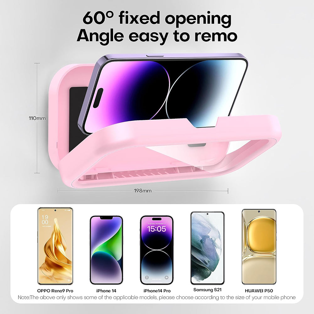 Obudowa Ścienna z Membraną Dotykową Techsuit LC-999 do Telefonu, Wodoodporna, Różowe Złoto