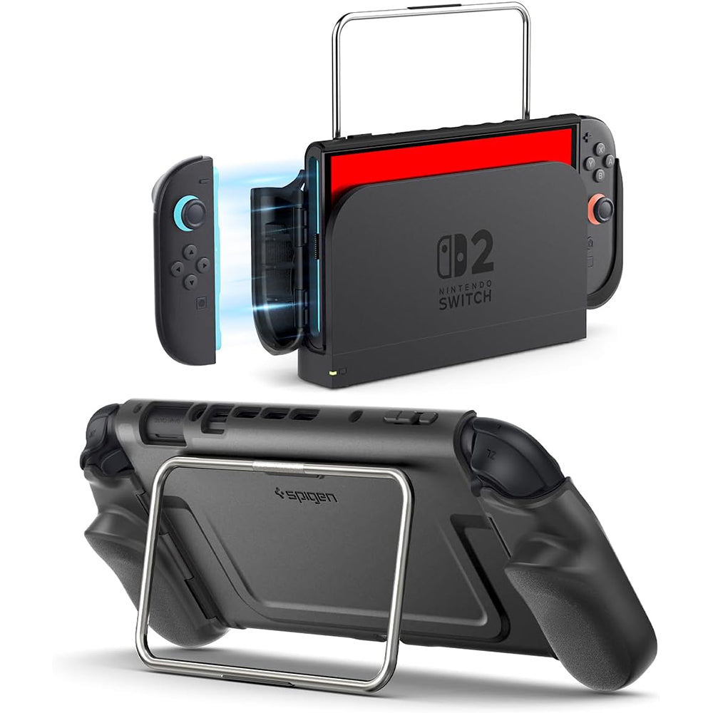Obudowa ochronna Spigen Dual Grip Pro dla konsoli Nintendo Switch 2, Czarna ACS10196
