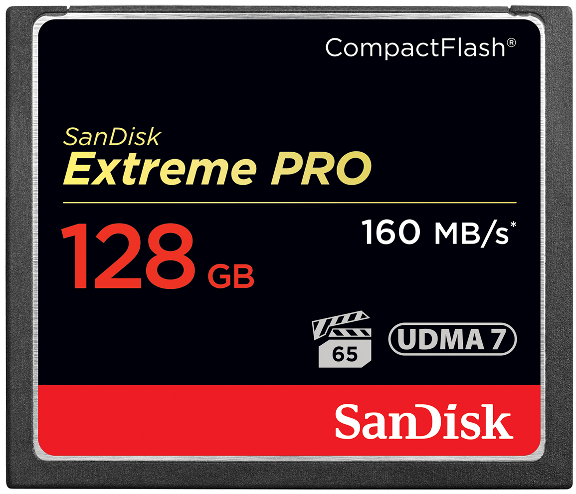 Karta pamięci CompactFlash SanDisk Extreme Pro, 128Gb, UDMA 7 SDCFXPS-128G-X46