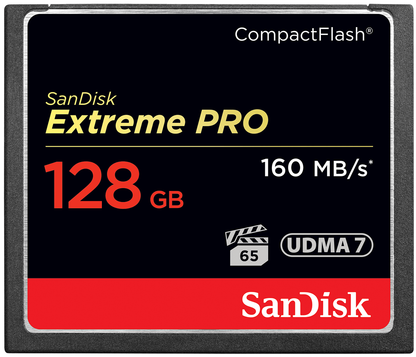 Karta pamięci CompactFlash SanDisk Extreme Pro, 128Gb, UDMA 7 SDCFXPS-128G-X46