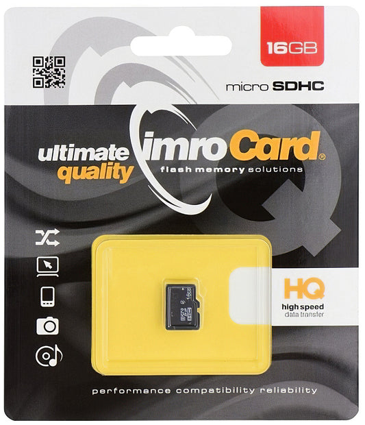 Imro microSDHC Memory Card, 16GB, Class 6 MicroSD4/16G