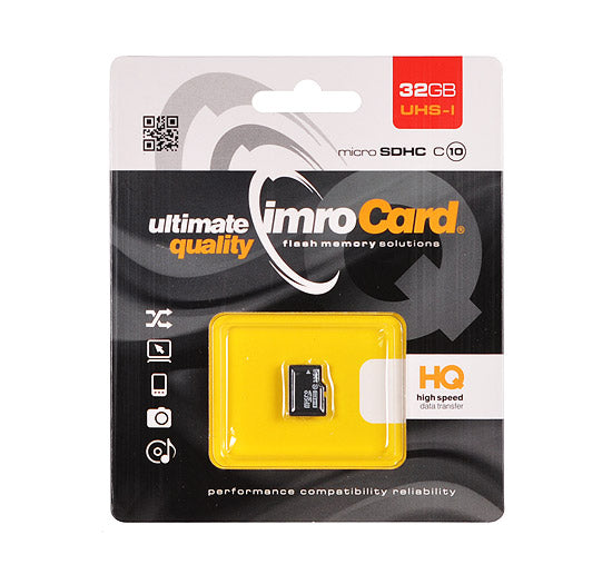 Karta pamięci microSDHC Imro, 32GB, Klasa 10 / UHS-1 U1