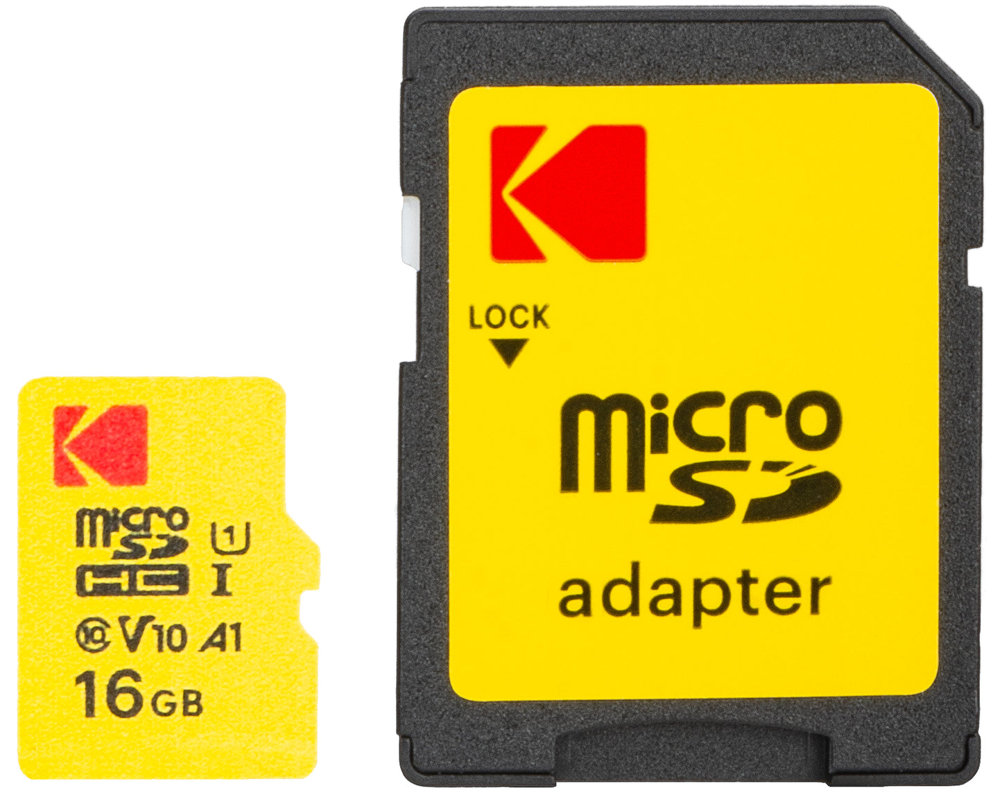 Karta pamięci microSDHC Kodak Extra Performance, 16GB, Klasa 10 / UHS-1 U1, z adapterem EKMSDM16GHC10J6