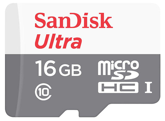 Karta pamięci microSDHC SanDisk Ultra Android, 16 Gb, Class 10 / UHS-1 U1 SDSQUNS-016G-GN3MN SDSQUNS-016G-GN3MN