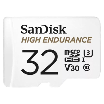 Karta pamięci microSDHC SanDisk High Endurance, 32GB, Klasa 10 / UHS-1 U3, z adapterem SDSQQNR-032G-GN6IA