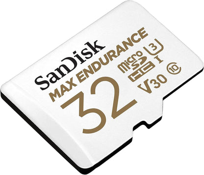 Karta pamięci microSDHC SanDisk MAX Endurance, 32Gb, Klasa 10 / UHS-1 U3, Z adapterem SDSQQVR-032G-GN6IA