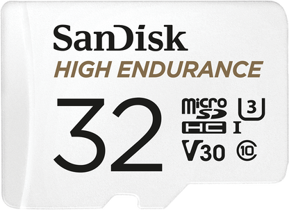 Karta pamięci microSDHC SanDisk High Endurance, 32GB, Klasa 10 / UHS-1 U3, z adapterem SDSQQNR-032G-GN6IA