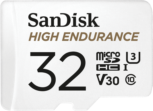 Karta pamięci microSDHC SanDisk High Endurance, 32GB, Klasa 10 / UHS-1 U3, z adapterem SDSQQNR-032G-GN6IA