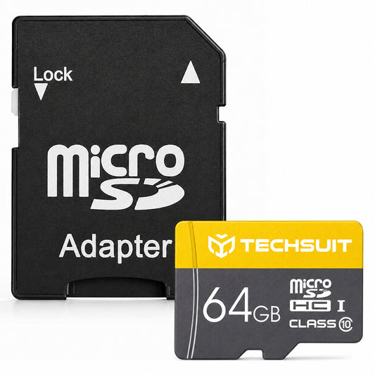 Karta pamięci microSDXC Techsuit THCM11, 64 GB, klasa 10, z adapterem