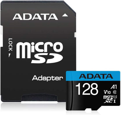 Karta pamięci microSDXC Adata Premier, 128GB, Klasa 10 / UHS-1 U1, z adapterem AUSDX128GUICL10A1-RA1