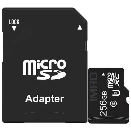 Karta pamięci microSDXC Imro, 256GB, Klasa 10 / UHS-1 U3, z adapterem