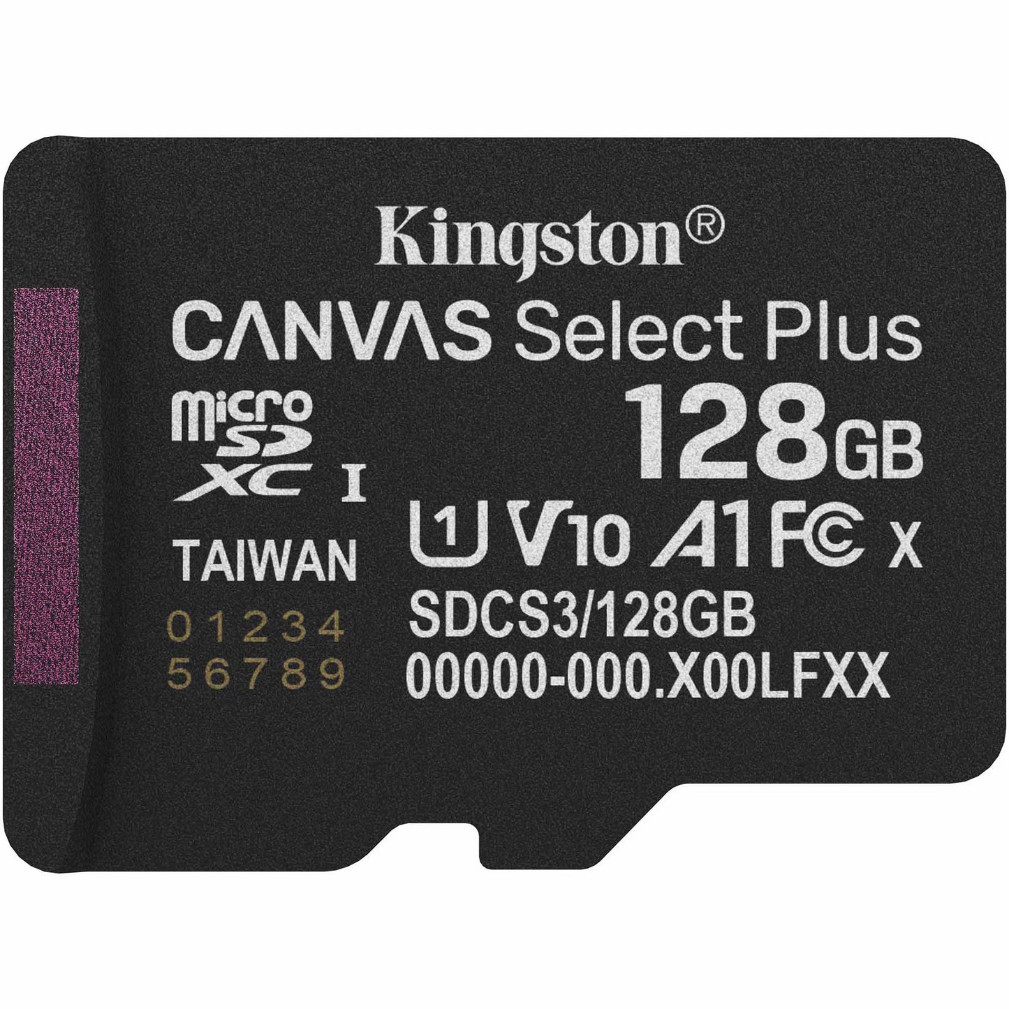 Karta pamięci microSDXC Kingston Canvas Select Plus Android A1, 128Gb, Klasa 10 / UHS-1 U1 SDCS3/128GBSP