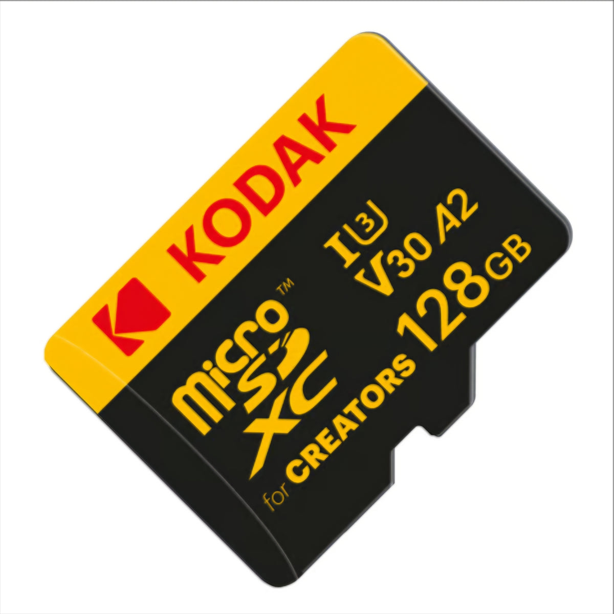 Karta pamięci microSDXC Kodak for Creators, 128Gb, Klasa 10 / UHS-1 U3, z adapterem EKMSDM128GXCU3CR