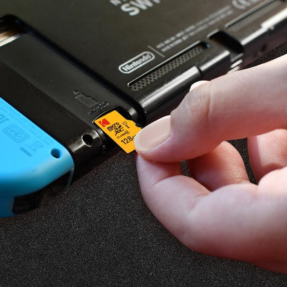 Kodak Premium Performance microSDXC Memory Card, 128Gb, Class 10 / UHS-1 U1, With Adapter EKMSDM128GXC10K