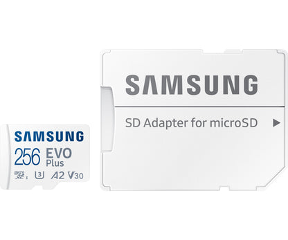 Karta pamięci Samsung Evo Plus microSDXC, 256 GB, klasa 10 / UHS-1 U3, z adapterem MB-MC256KA/EU MB-MC256KA/EU