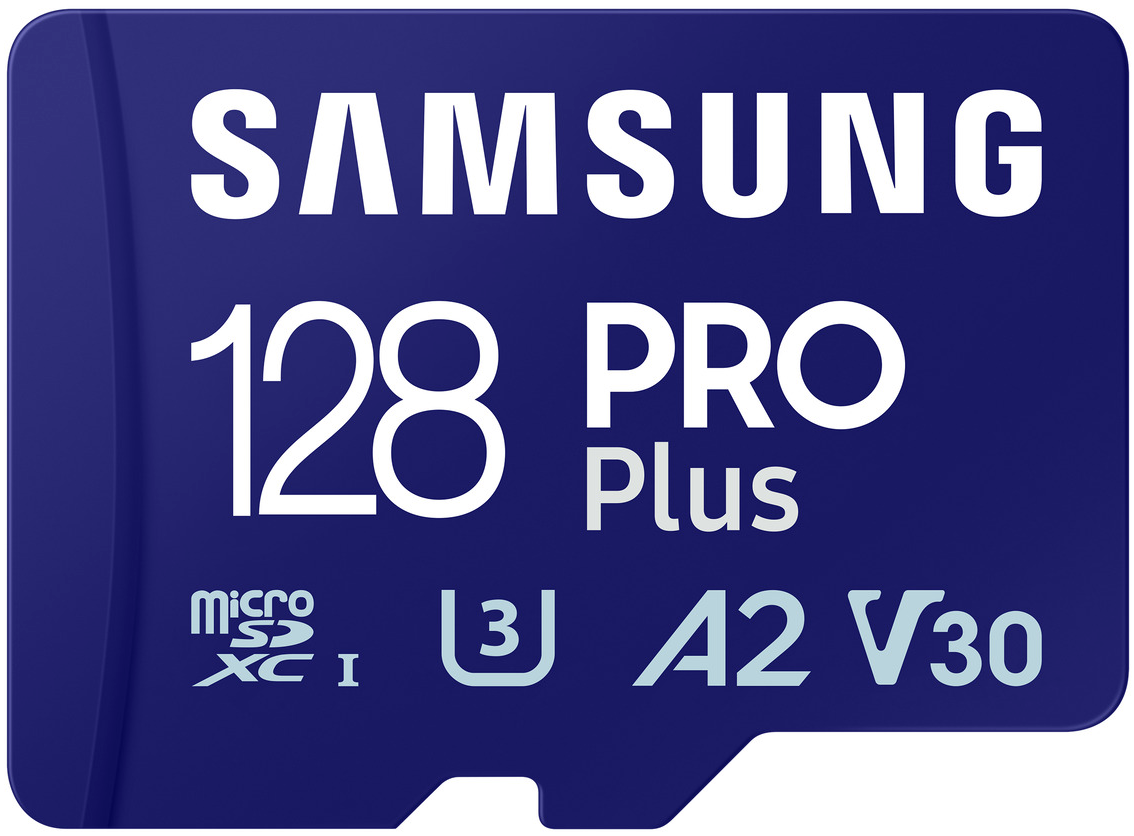 Karta pamięci microSDXC Samsung PRO Plus, 128Gb, Klasa 10 / UHS-1 U3, Z adapterem MB-MD128SA/EU