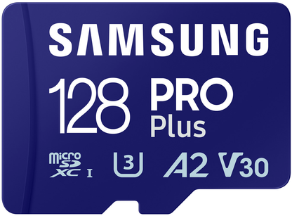 Karta pamięci microSDXC Samsung PRO Plus, 128Gb, Klasa 10 / UHS-1 U3, Z adapterem MB-MD128SA/EU