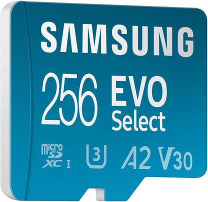 Karta pamięci microSDXC Samsung Evo Select Plus, 256 Gb, Class 10 / UHS-1 U3, z adapterem MB-ME256KA/AM MB-ME256KA/AM 