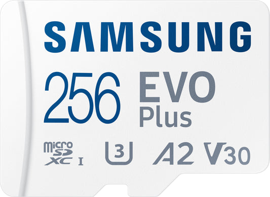 Karta pamięci Samsung Evo Plus microSDXC, 256 GB, klasa 10 / UHS-1 U3, z adapterem MB-MC256KA/EU MB-MC256KA/EU