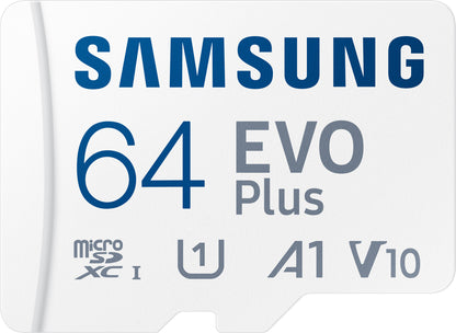 Karta pamięci microSDXC Samsung Evo Plus, 64 GB, klasa 10 / UHS-1 U1, z adapterem MB-MC64KA/EU MB-MC64KA/EU