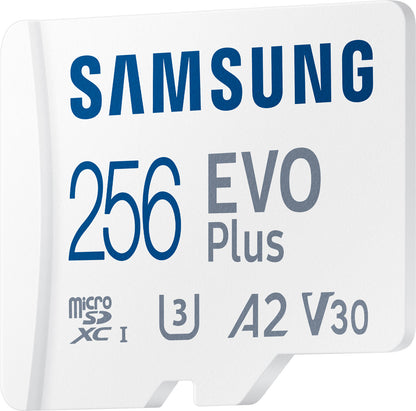 Karta pamięci Samsung Evo Plus microSDXC, 256 GB, klasa 10 / UHS-1 U3, z adapterem MB-MC256KA/EU MB-MC256KA/EU