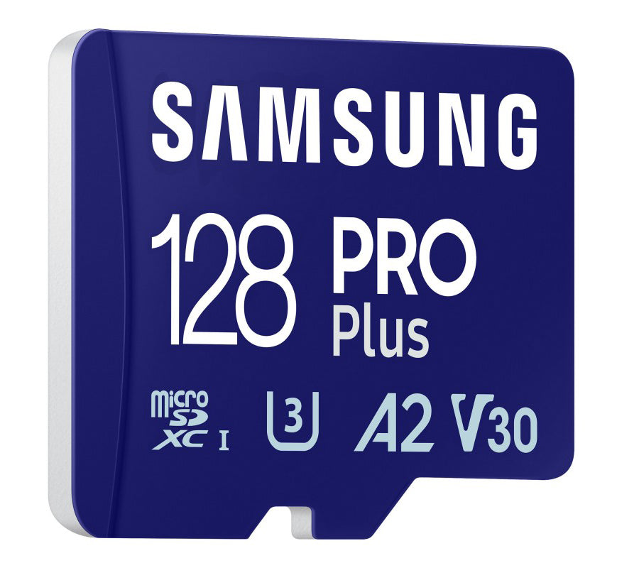 Karta pamięci microSDXC Samsung PRO Plus, 128Gb, Klasa 10 / UHS-1 U3, z czytnikiem kart MB-MD128SB/WW