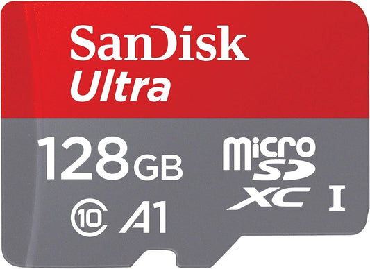 Karta pamięci microSDXC SanDisk Ultra Android A1, 128Gb, Klasa 10 / UHS-1 U1 SDSQUAB-128G-GN6MN