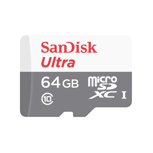 Karta pamięci microSDXC SanDisk Ultra, 64Gb, Klasa 10, Z adapterem SDSQUNR-064G-GN6TA