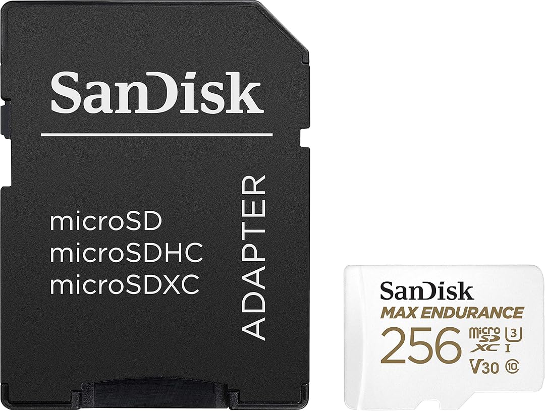 Karta pamięci microSDXC SanDisk MAX Endurance, 256Gb, Klasa 10 / UHS-1 U3, Z adapterem SDSQQVR-256G-GN6IA