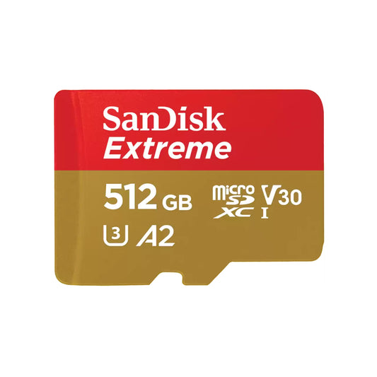Karta pamięci microSDXC SanDisk Extreme, 512Gb, Klasa 10 / UHS-1 U3 SDSQXAV-512G-GN6MN