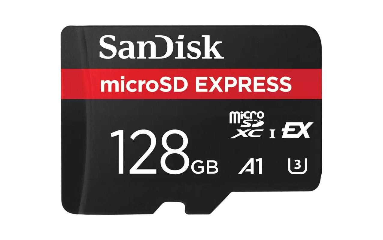 Karta pamięci microSDXC SanDisk Express, 128Gb, Klasa 10 / UHS-1 U3 SDSQXFN-128G-GN4NN