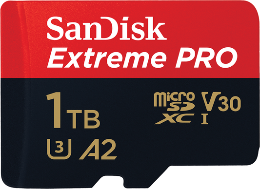Karta pamięci microSDXC SanDisk Extreme Pro, 1TB, Klasa 10 / UHS-1 U3, z adapterem SDSQXCD-1T00-GN6MA