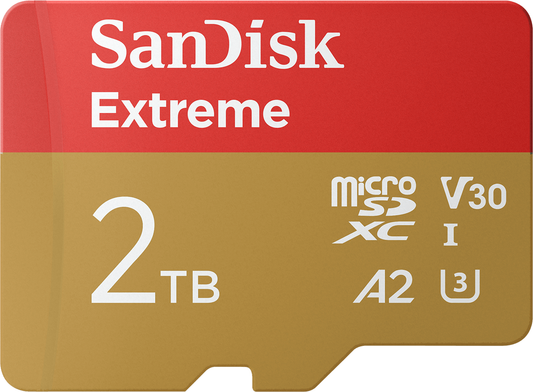 Karta pamięci microSDXC SanDisk Extreme, 2TB, Klasa 10 / UHS-1 U3 SDSQXAV-2T00-GN6MN