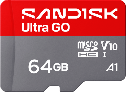 Karta pamięci microSDXC SanDisk Ultra GO Android A1, 64GB, Klasa 10 / UHS-1 U1 SDSQUGN-064G-GN6MN