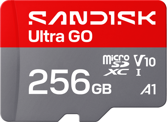 Karta pamięci microSDXC SanDisk Ultra GO Android A1, 256GB, Klasa 10 / UHS-1 U1 SDSQUGN-256G-GN6MN