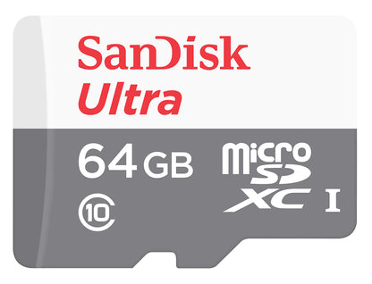 Karta pamięci microSDXC SanDisk Ultra, 64Gb, Klasa 10 SDSQUNR-064G-GN3MN